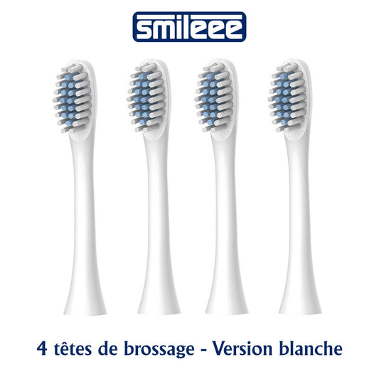 Têtes de Rechange (x4) pour Brosse à Dents Sonique SMILEEE